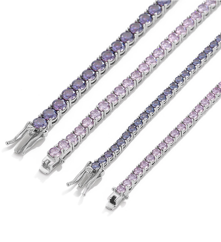 D VVS Original Lila Moissanit  – Moissanite Tennis Bracelet 925 Sterling Bewertung und Preis