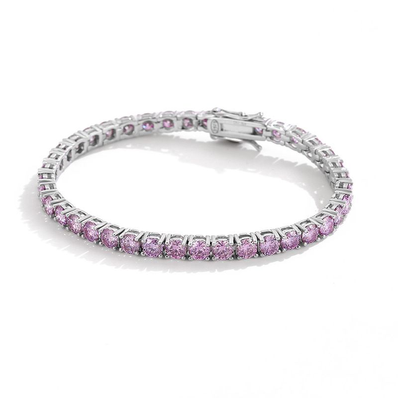 D VVS Original Lila Moissanit  – Moissanite Tennis Bracelet 925 Sterling Bewertung und Preis