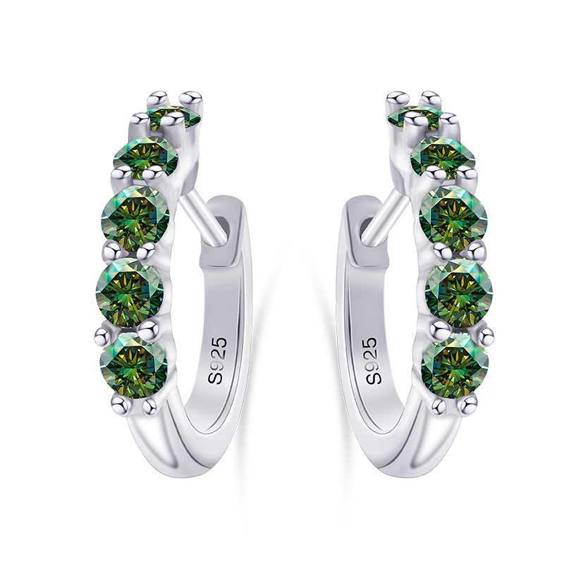 JoyceJelly Ohrstecker aus 925e – Moissanite Stud Earrings Round Cut 1Ct Bewertung und Preis