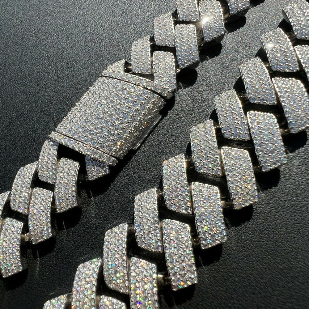 Out .22MM Iced Moissanit Cuban – Moissanite Cuban Link Chain Iced Out Bewertung und Preis