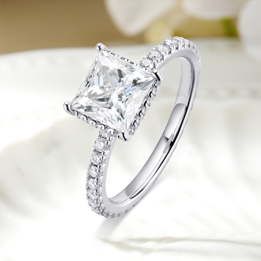 2 Karat d vvs1 Prinzessin gesc – Moissanite Engagement Ring 2 Carat D Vvs1 Bewertung und Preis