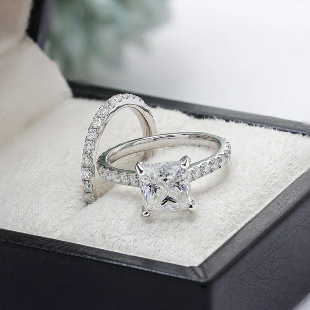2 Karat d vvs1 Prinzessin gesc – Moissanite Engagement Ring 2 Carat D Vvs1 Bewertung und Preis