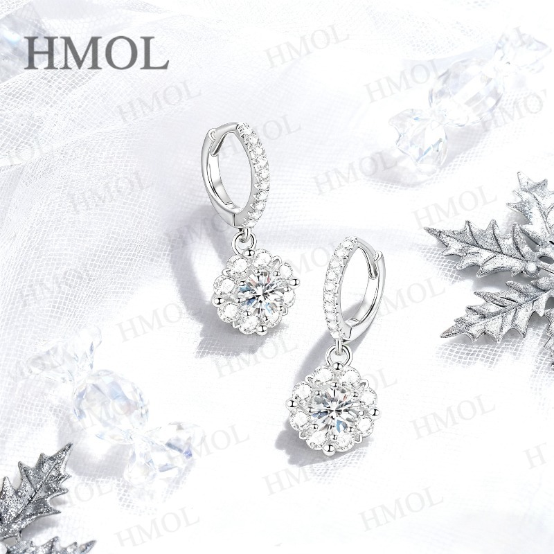 Rundschliff 1CT Moissanit Ohrr – Moissanite Stud Earrings Round Cut 1Ct Bewertung und Preis