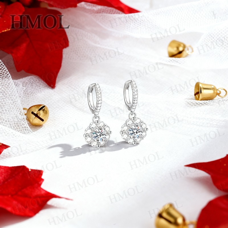 Rundschliff 1CT Moissanit Ohrr – Moissanite Stud Earrings Round Cut 1Ct Bewertung und Preis