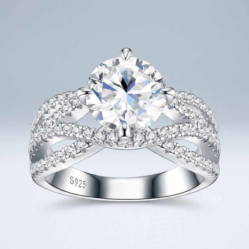 D VVS1 Moissanit, 2 Karat, Ver – Moissanite Engagement Ring 2 Carat D Vvs1 Bewertung und Preis
