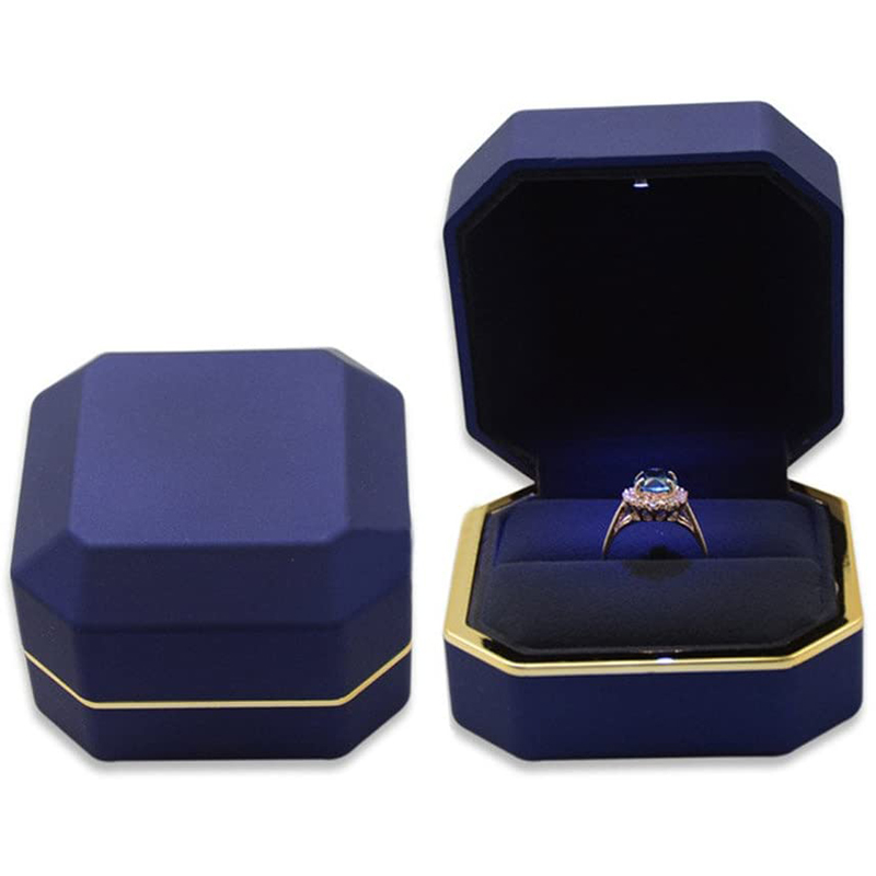 1 Stück LED Schmuck Ring Box L – Velvet Ring Box Led Light Proposal Bewertung und Preis