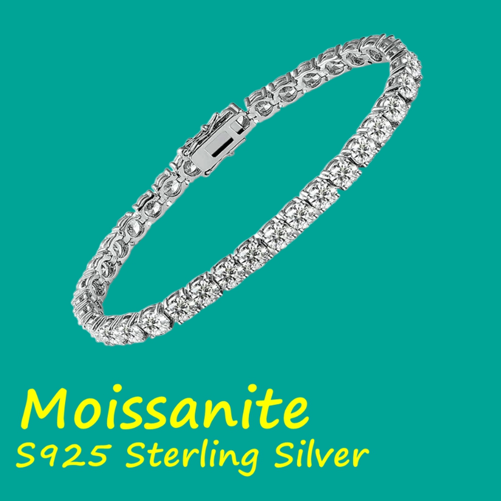 Fabrikpreis 3/4/5/6,5mm Moissa – Moissanite Tennis Bracelet 925 Sterling Bewertung und Preis