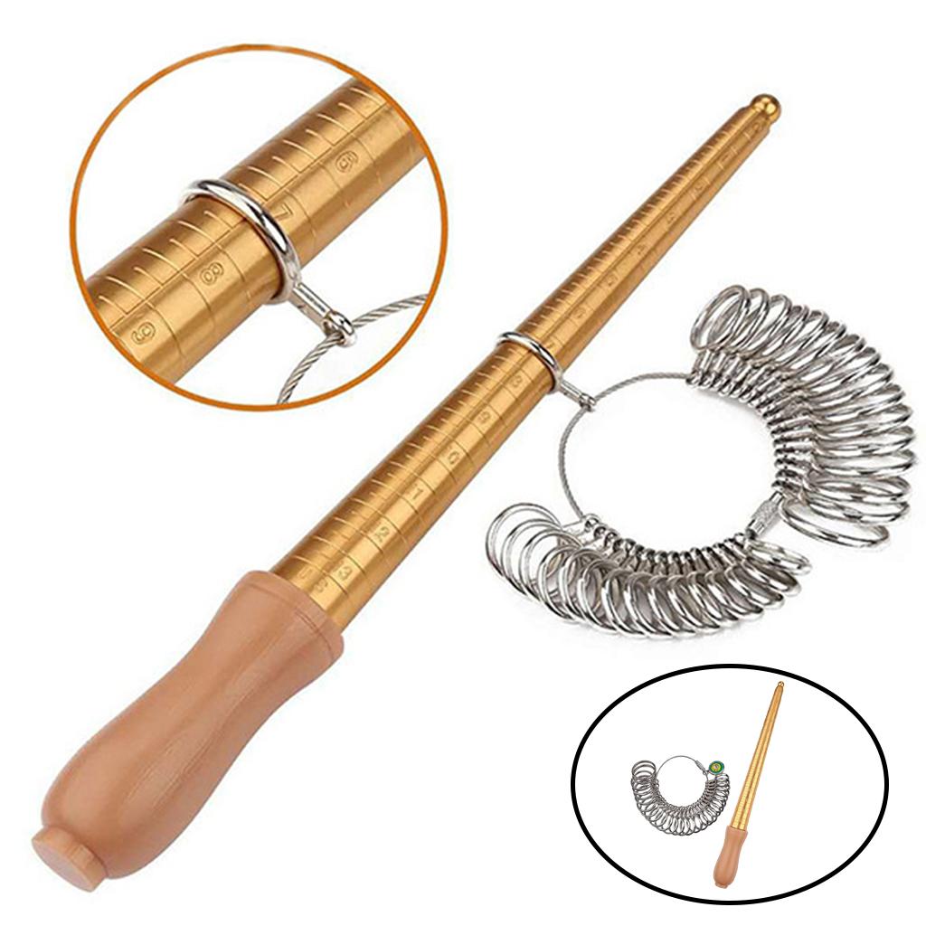 Ringgrößenmesser, Metall-Messw – Ring Sizer Measuring Tool Mandrel Set Bewertung und Preis