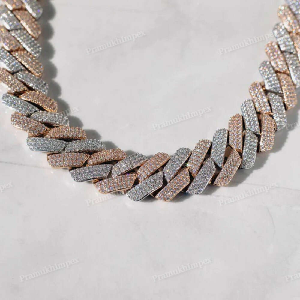 Luxuriöse Künstliche Diamantke – Moissanite Cuban Link Chain Iced Out Bewertung und Preis