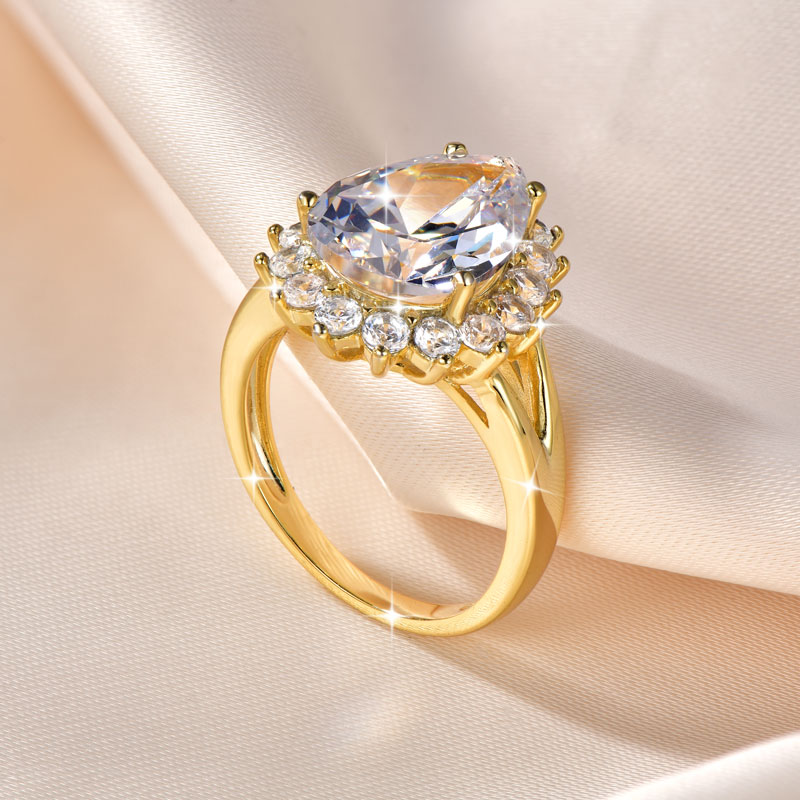 Anziw 14K Gold Filled Cubic Zi – Lab Grown Diamond Ring 14K Gold Bewertung und Preis
