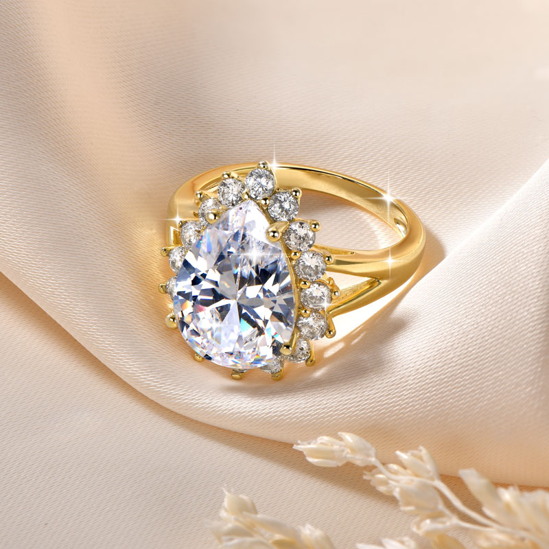 Anziw 14K Gold Filled Cubic Zi – Lab Grown Diamond Ring 14K Gold Bewertung und Preis