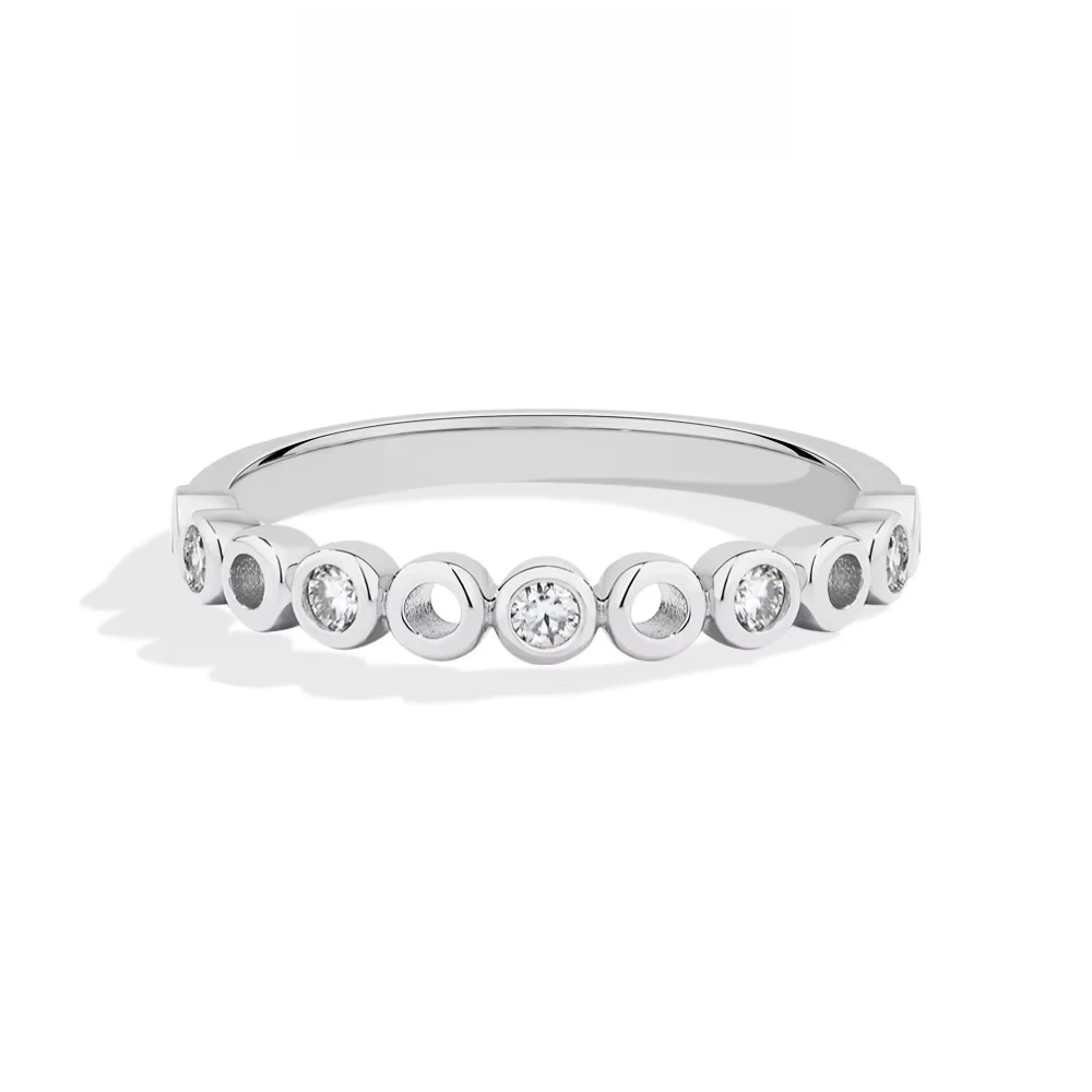 NASIA Synthetischer Moissanit- – Moissanite Eternity Band Ring Stackable Bewertung und Preis