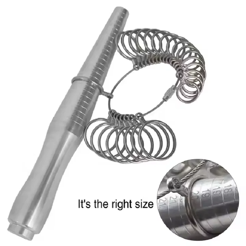 Edelstahl-Ringgrößenmesser-Dor – Ring Sizer Measuring Tool Mandrel Set Bewertung und Preis
