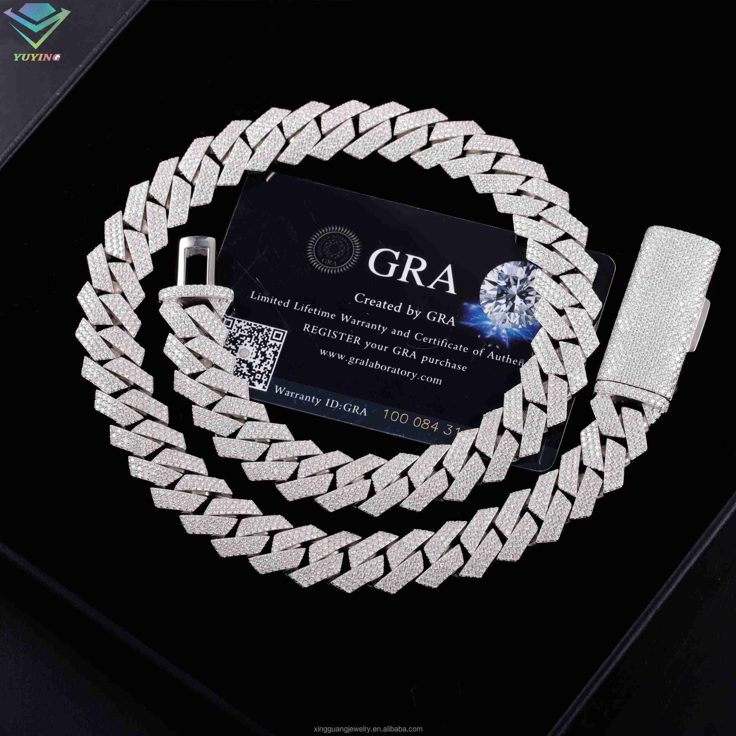 Hip-Hop-Schmuck Kubanische Gli – Moissanite Cuban Link Chain Iced Out Bewertung und Preis