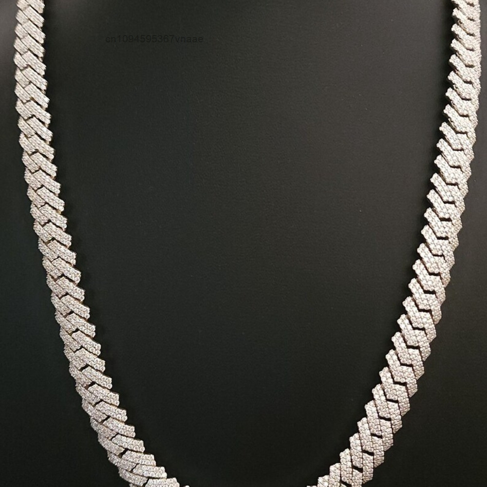 10mm Anpassbare Iced-Out Moiss – Moissanite Cuban Link Chain Iced Out Bewertung und Preis