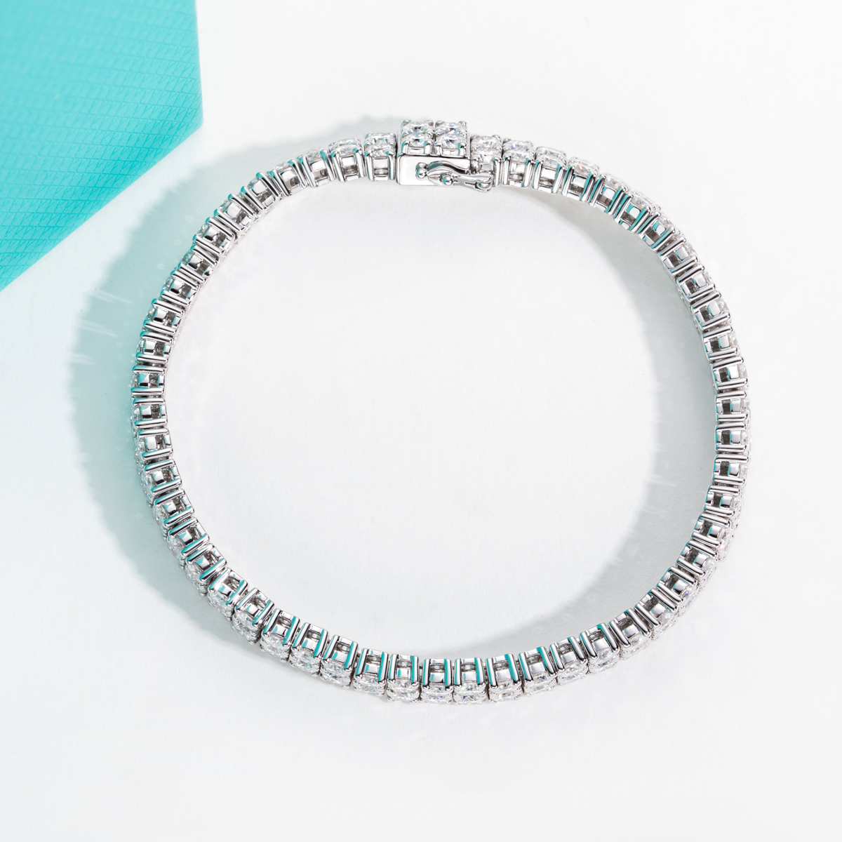 AnuJewel 3mm D-Farbe Moissanit – Moissanite Tennis Bracelet 925 Sterling Bewertung und Preis