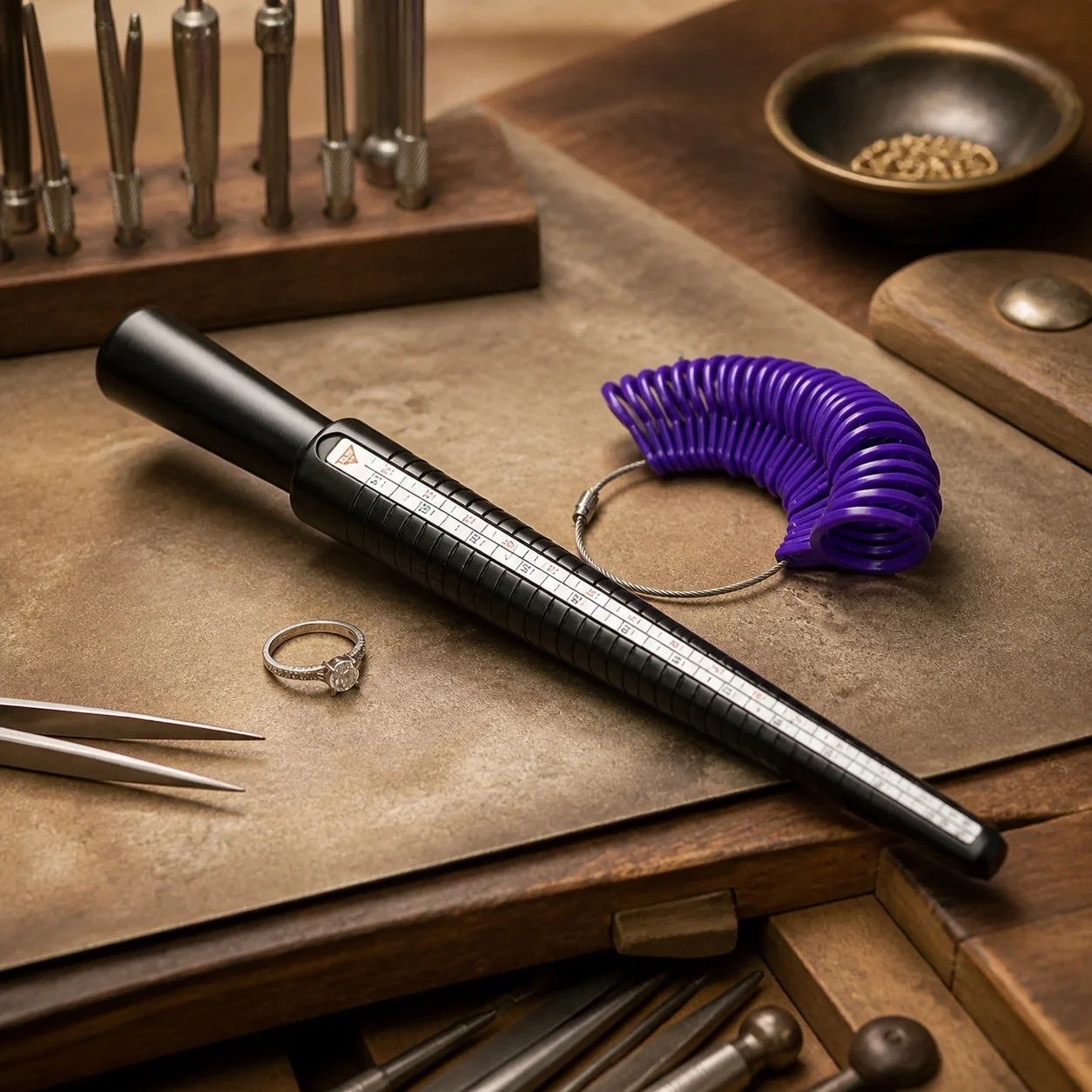 Schmuckwerkzeuge Ringgrößenmes – Ring Sizer Measuring Tool Mandrel Set Bewertung und Preis